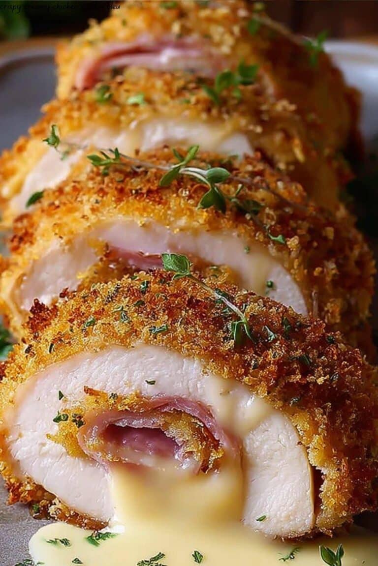Crispy Creamy Chicken Cordon Bleu
