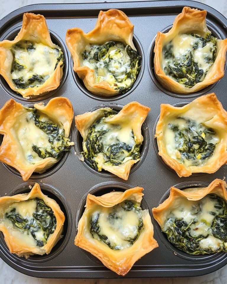 Spinach and Artichoke Wonton Cups Recipe