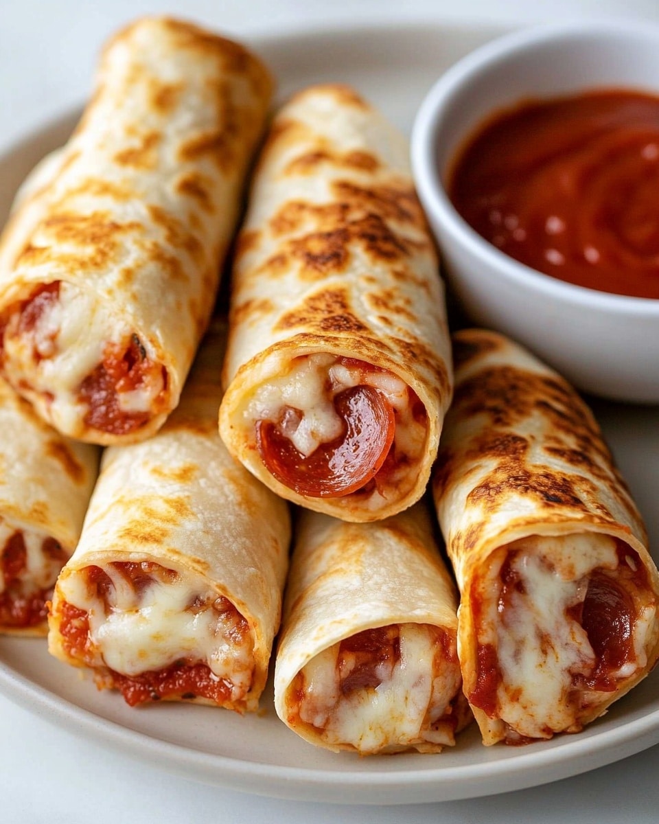 11-Minute Cheesy Pepperoni Pizza Roll-Ups Recipe - Recipe Image