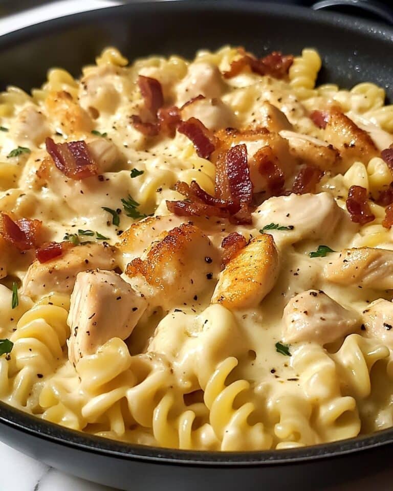 Creamy Chicken Bacon Ranch Pasta Recipe