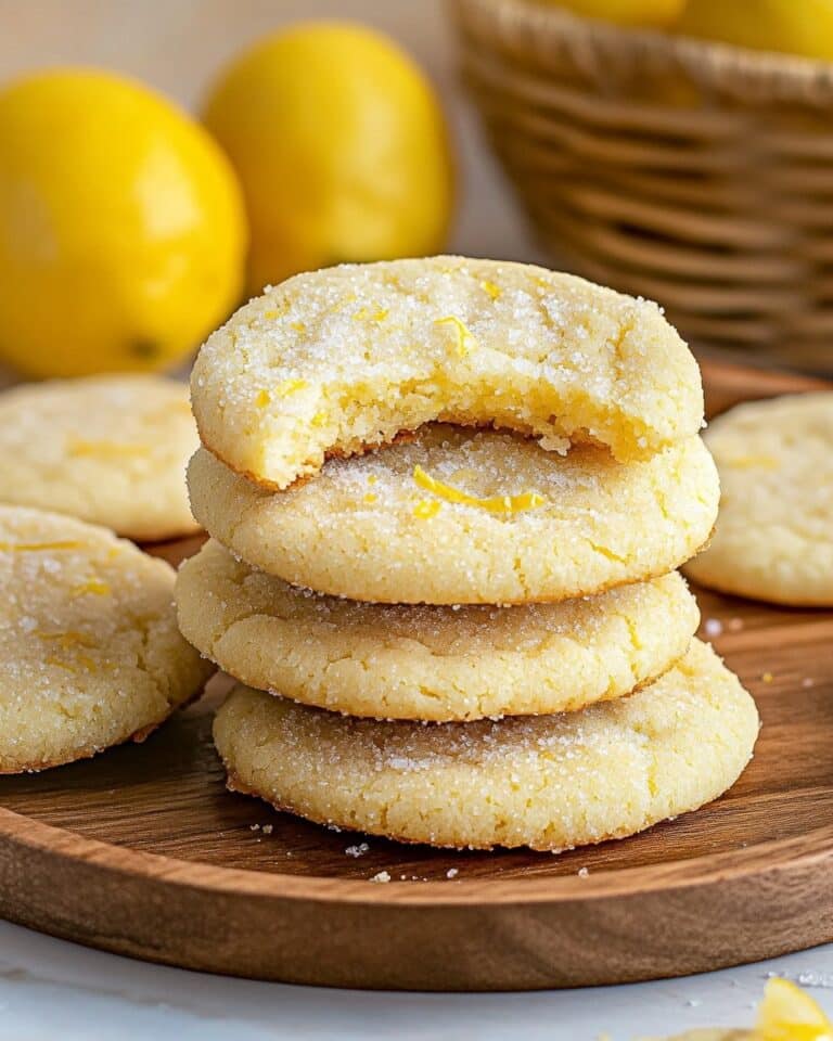 Soft & Chewy Lemon Cookies Recipe