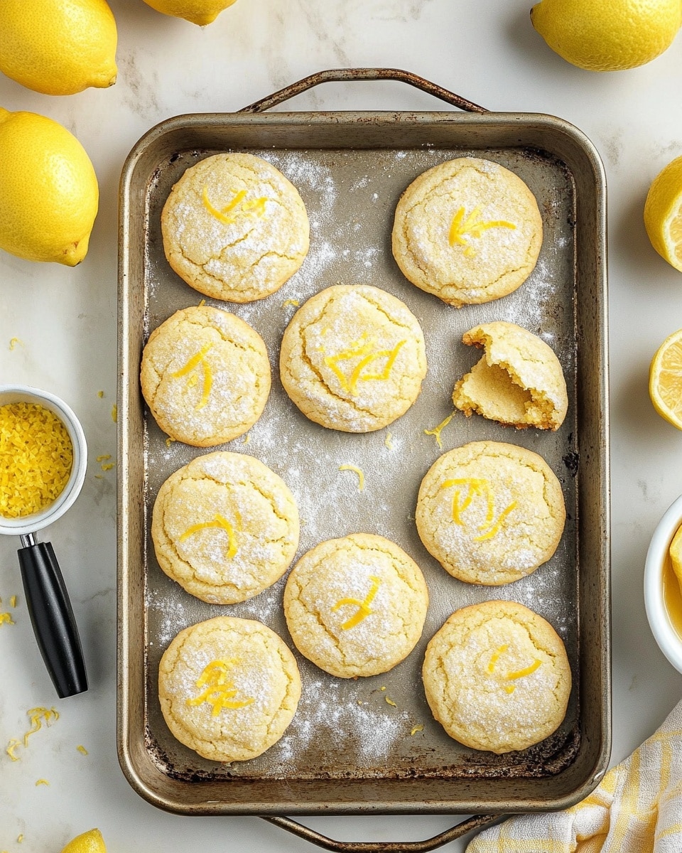 Soft & Chewy Lemon Cookies Recipe - Recipe Image