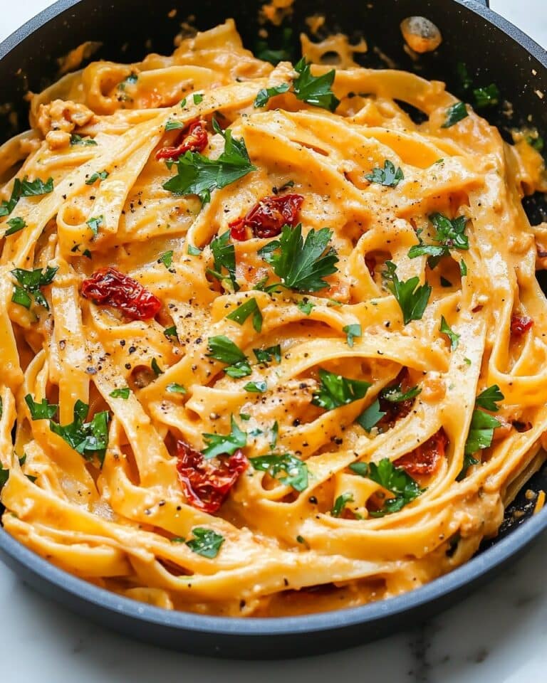 Vegan Creamy Sun Dried Tomato Pasta Recipe