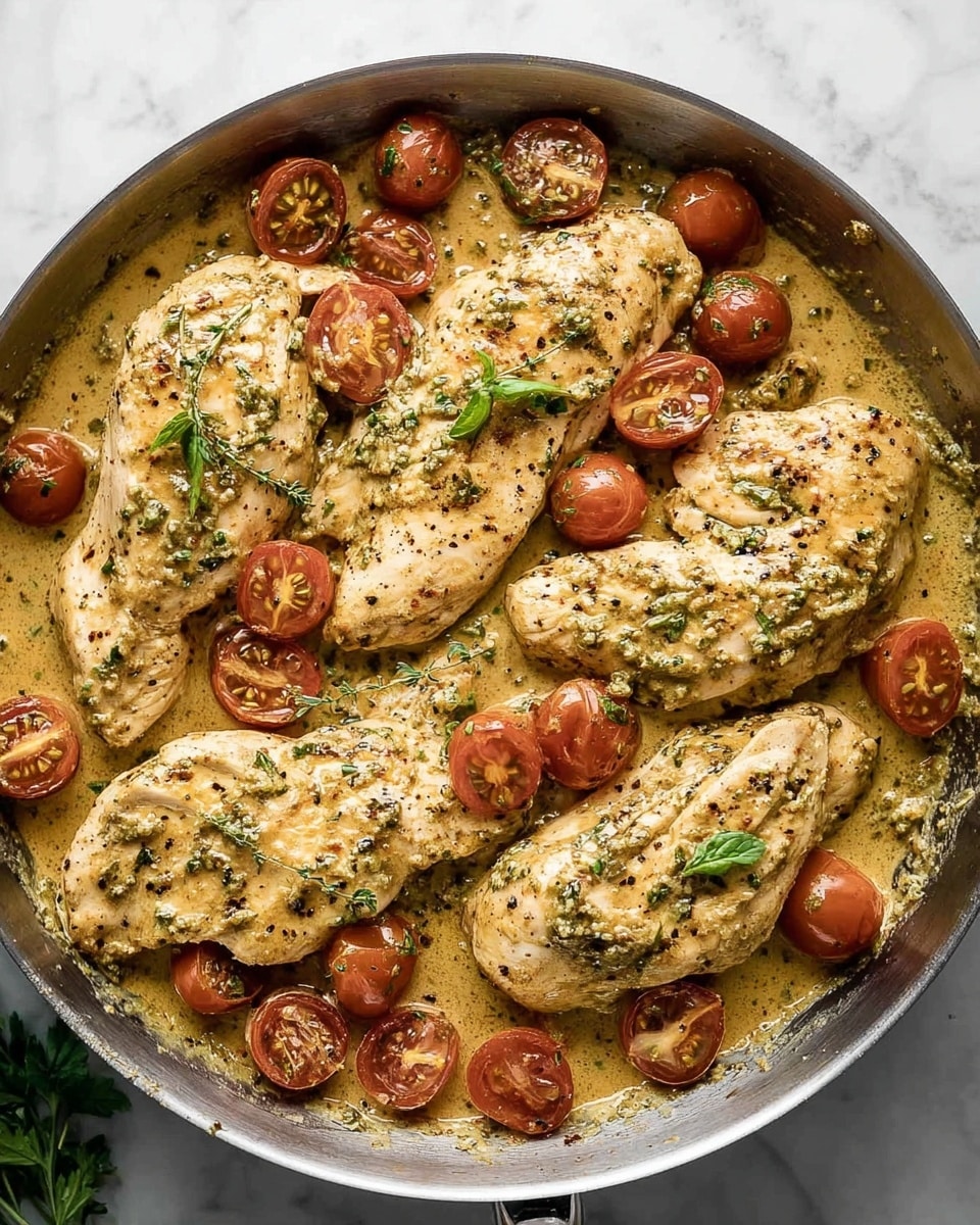 Creamy Pesto Chicken Recipe