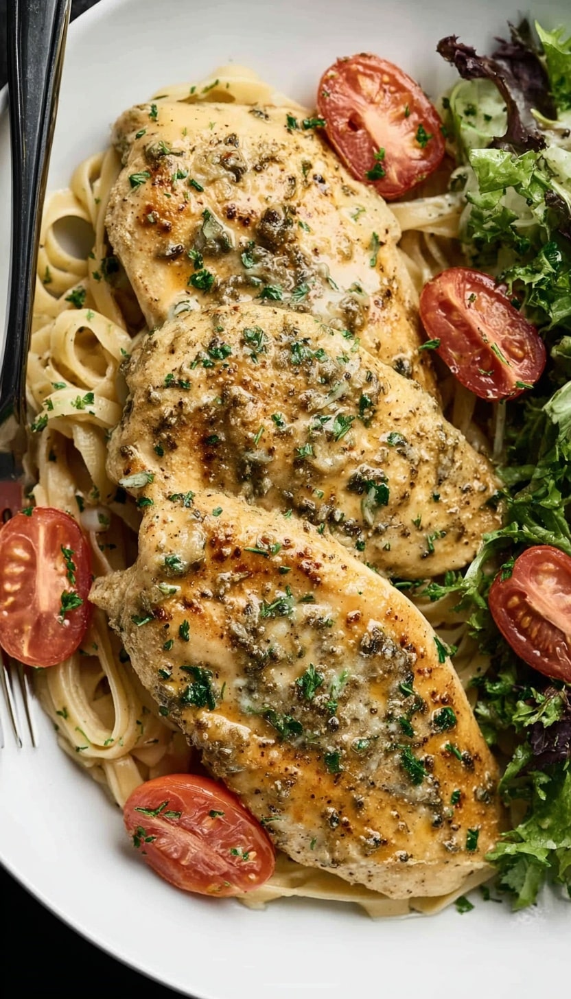 Creamy Pesto Chicken Recipe - Recipe Image