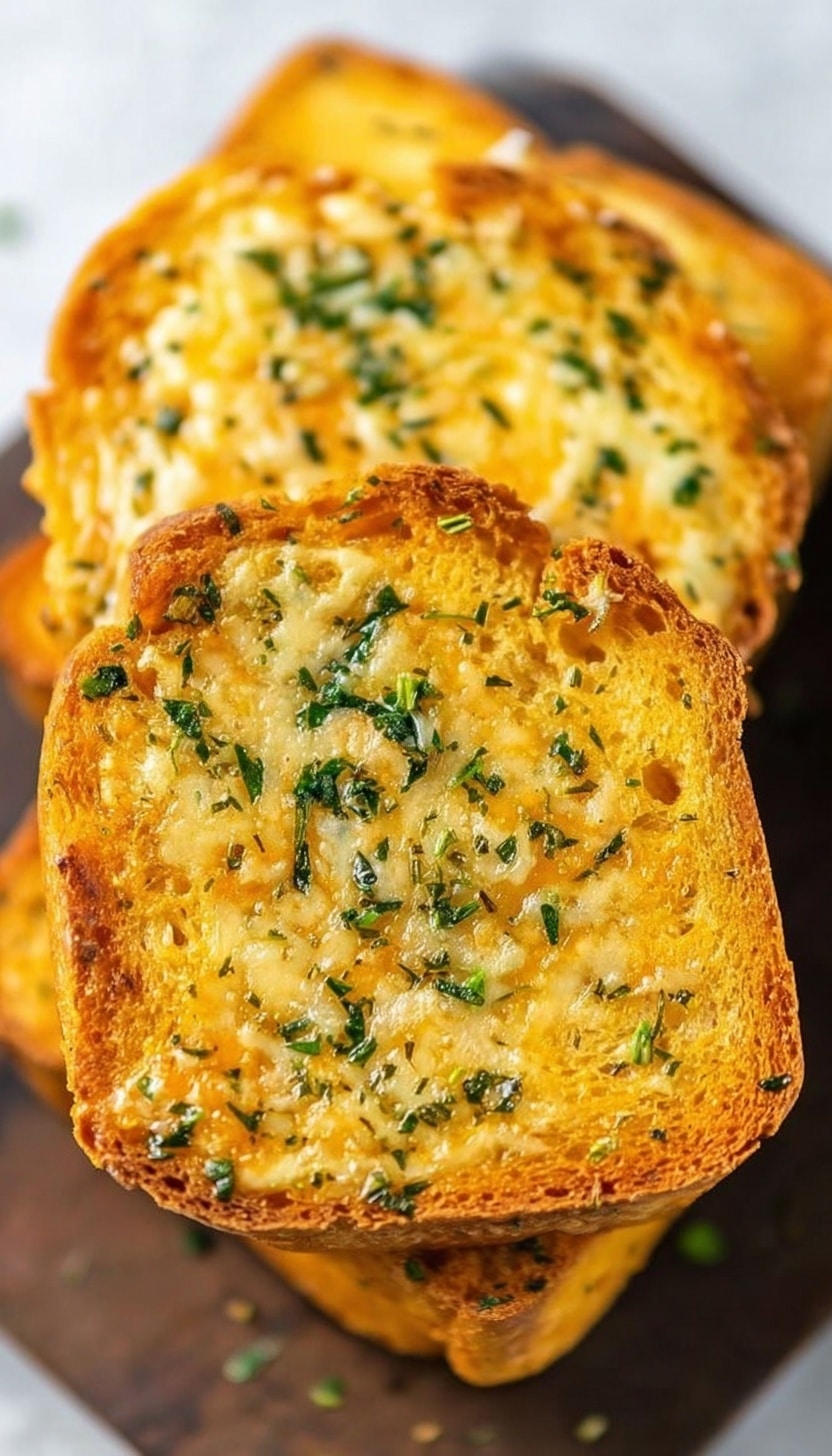 Garlic Bread Cheese Toasts Recipe - Recipe Image