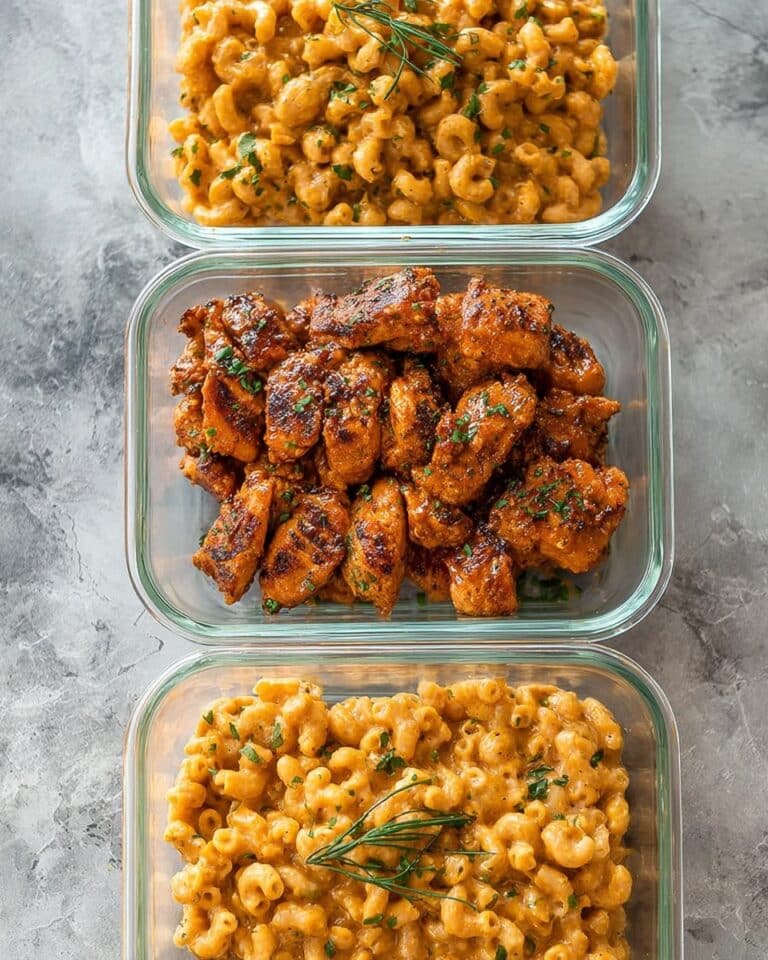 High-Protein Honey Garlic Butter Chicken with Mac & Cheese Recipe
