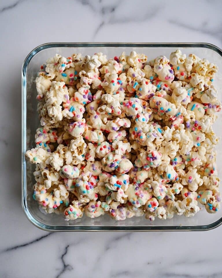 Homemade Funfetti Marshmallow Popcorn Treats Recipe