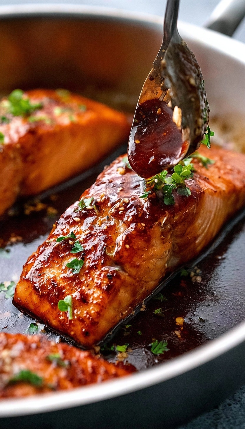 Honey Garlic Glazed Salmon Recipe - Recipe Image