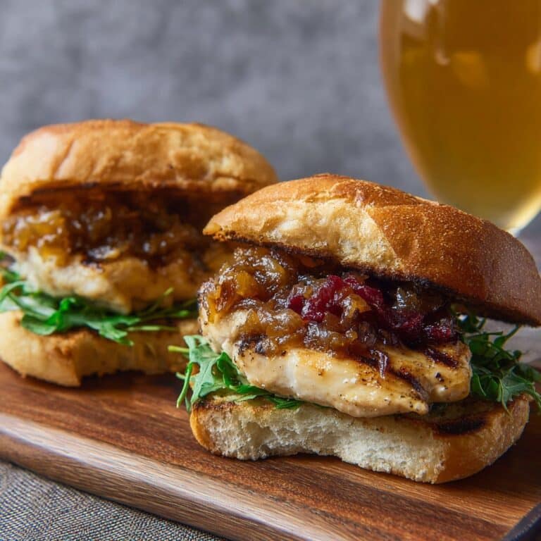 Grilled Chicken Sandwich with Caramelized Onion Jam Recipe