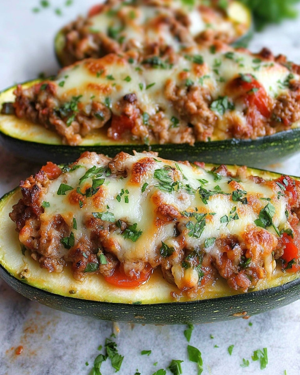 Amazing Stuffed Zucchini Boats: Your 30-Minute Dinner Savior Recipe - Recipe Image