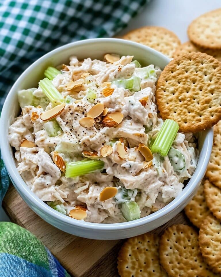 Creamy Chicken Salad with Almonds and Celery Recipe