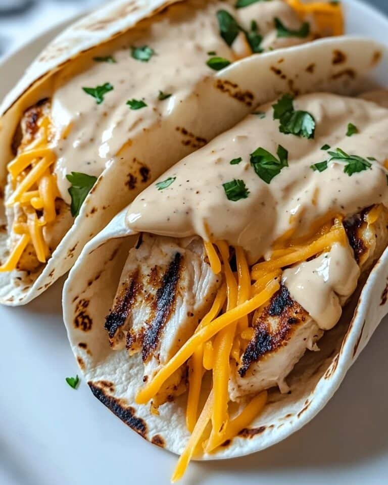 Cheesy Garlic Chicken Wraps Recipe