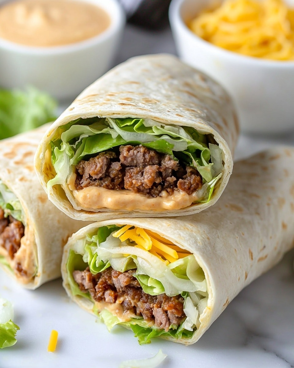 Big Mac Wraps Recipe - Recipe Image