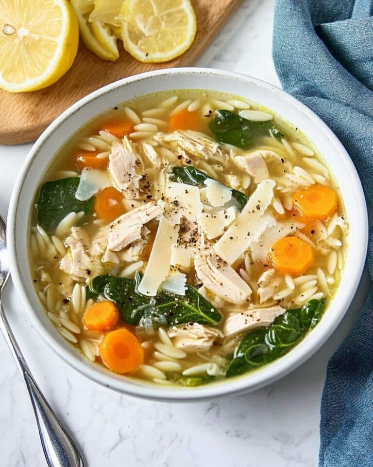 Lemon Chicken Orzo Soup Recipe