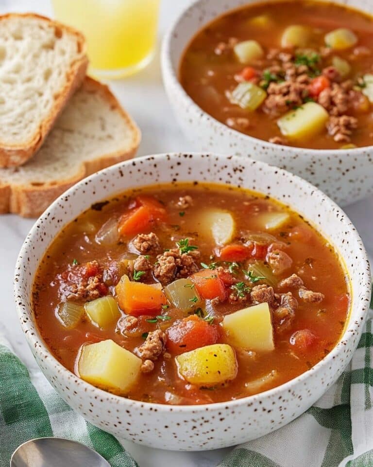 Hearty Hamburger Soup Recipe