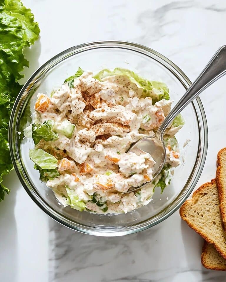 Creamy Tuna Fish Salad with Celery, Onion, and Fresh Parsley Recipe