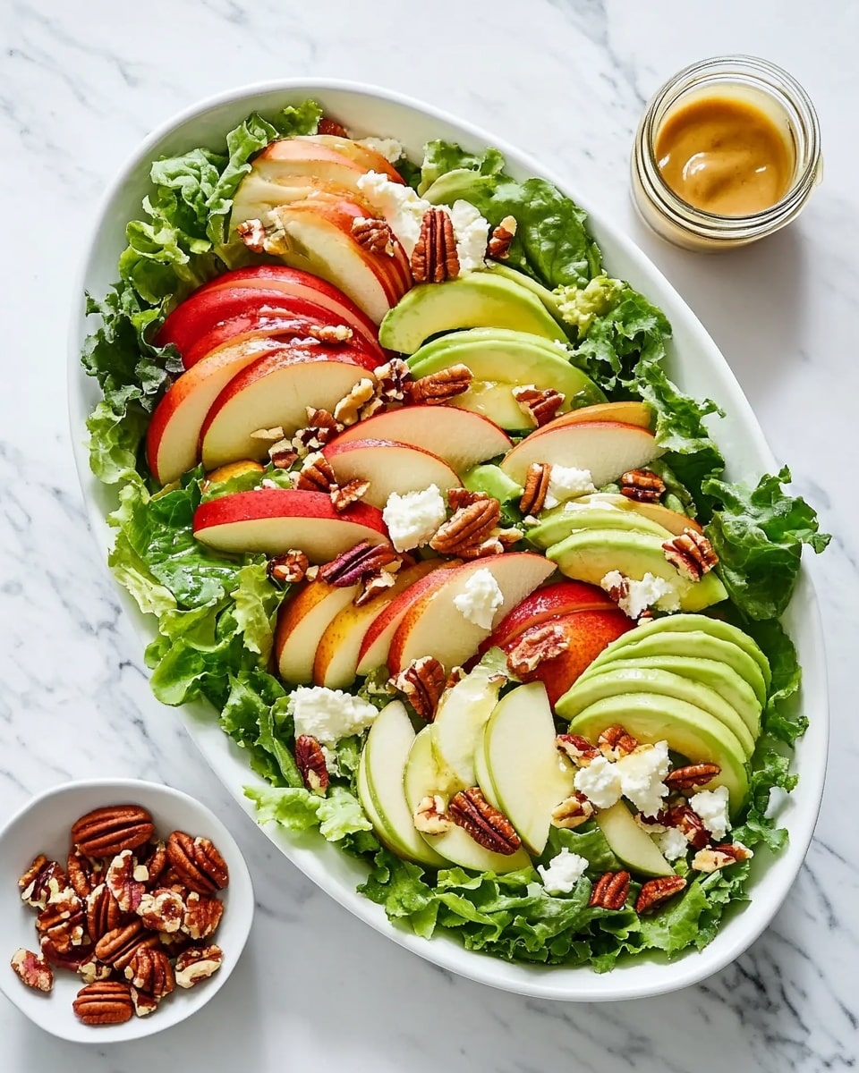 Roquefort Pear Salad with Caramelized Pecans and Mustard Vinaigrette Recipe - Recipe Image