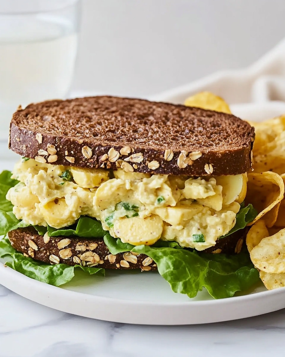 Creamy Egg Salad with Green Onion and Paprika Recipe - Recipe Image