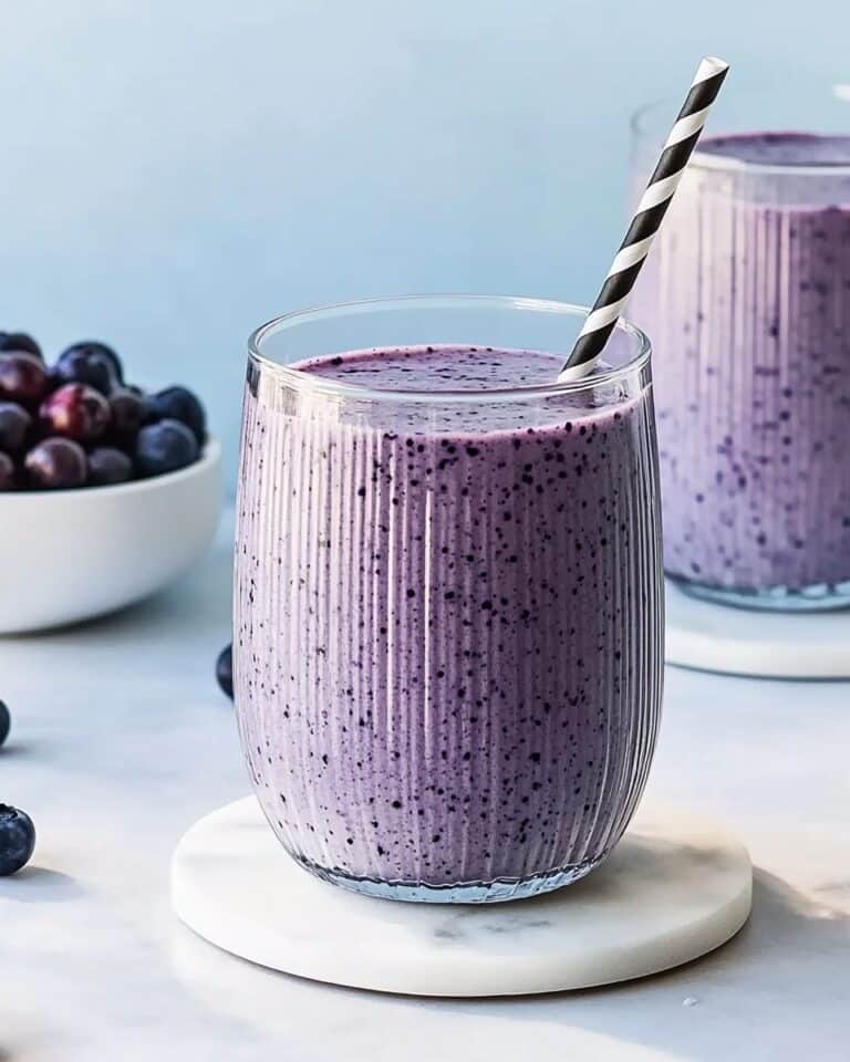 Creamy Blueberry Vanilla Smoothie Recipe