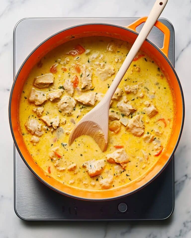 Creamy Salmon Chowder with Potatoes, Corn, and Cheddar Recipe