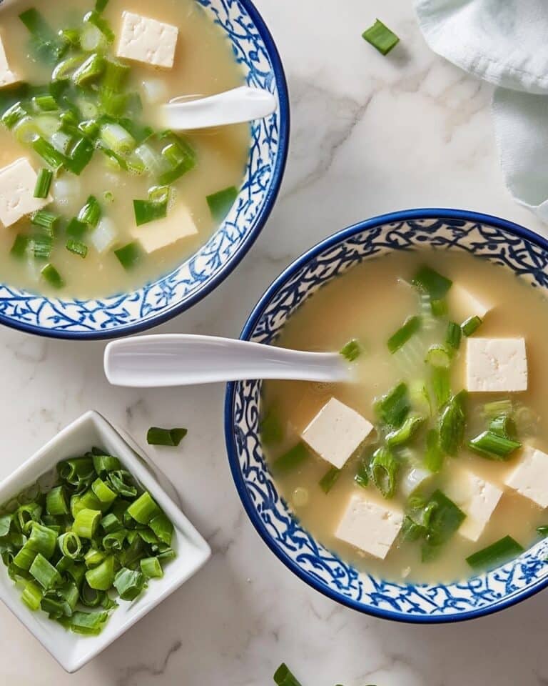 Classic Miso Soup with Tofu and Green Onions Recipe