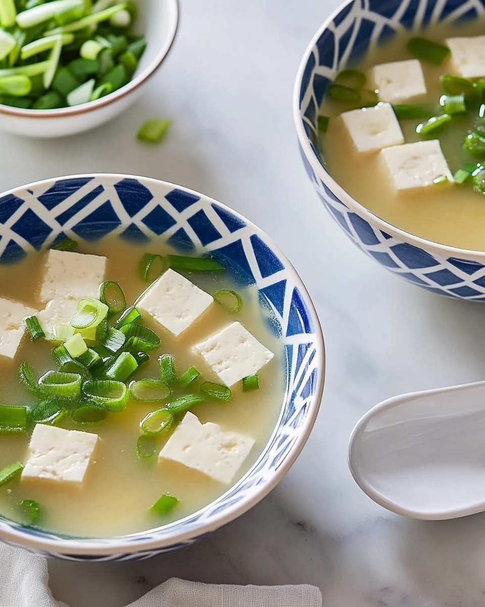 Classic Miso Soup with Tofu and Green Onions Recipe - Recipe Image