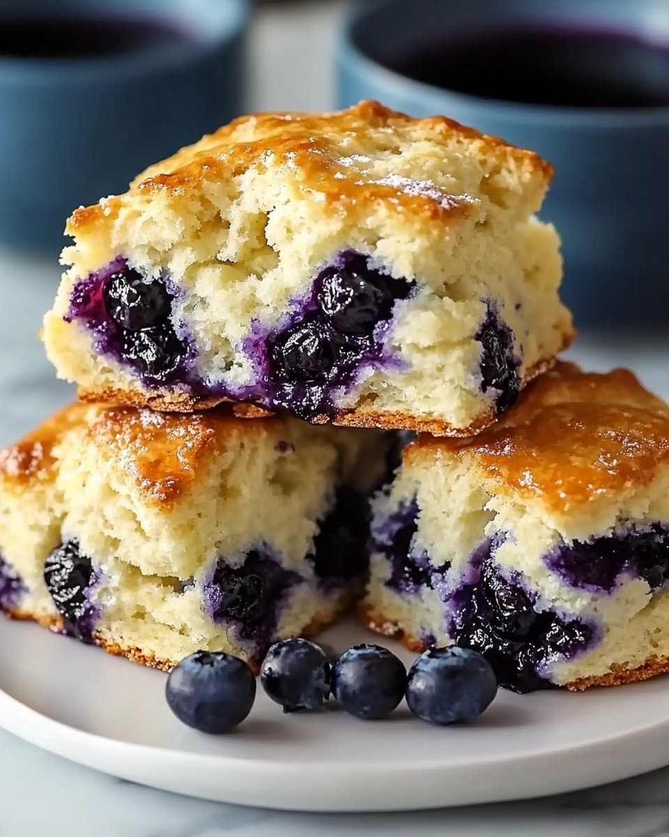 Blueberry Biscuits with Lemon Glaze Recipe - Recipe Image