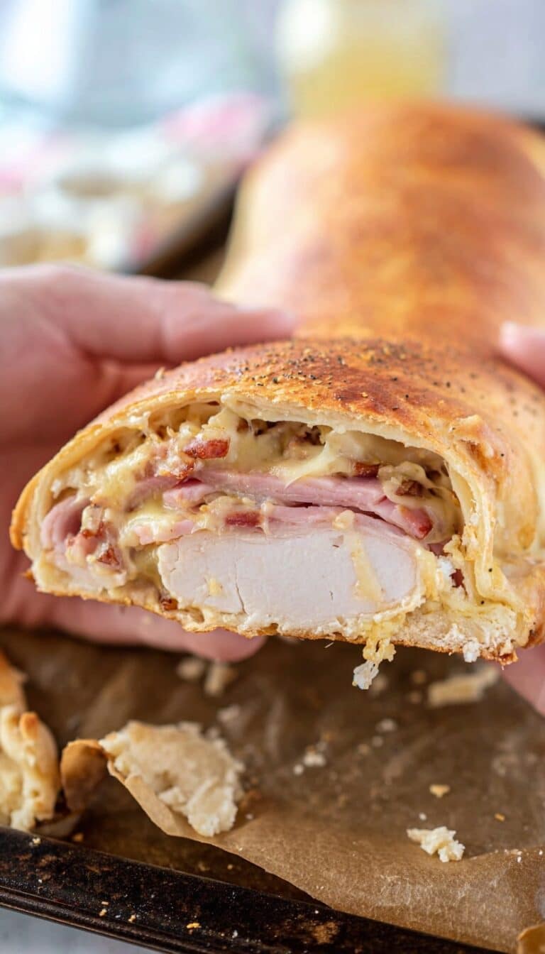 Chicken Cordon Bleu Stromboli Recipe