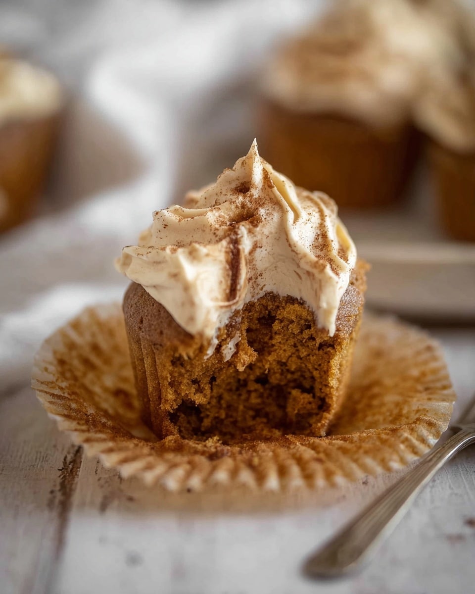 Pumpkin Dream Cupcakes with Espresso Cream Cheese Frosting Recipe - Recipe Image