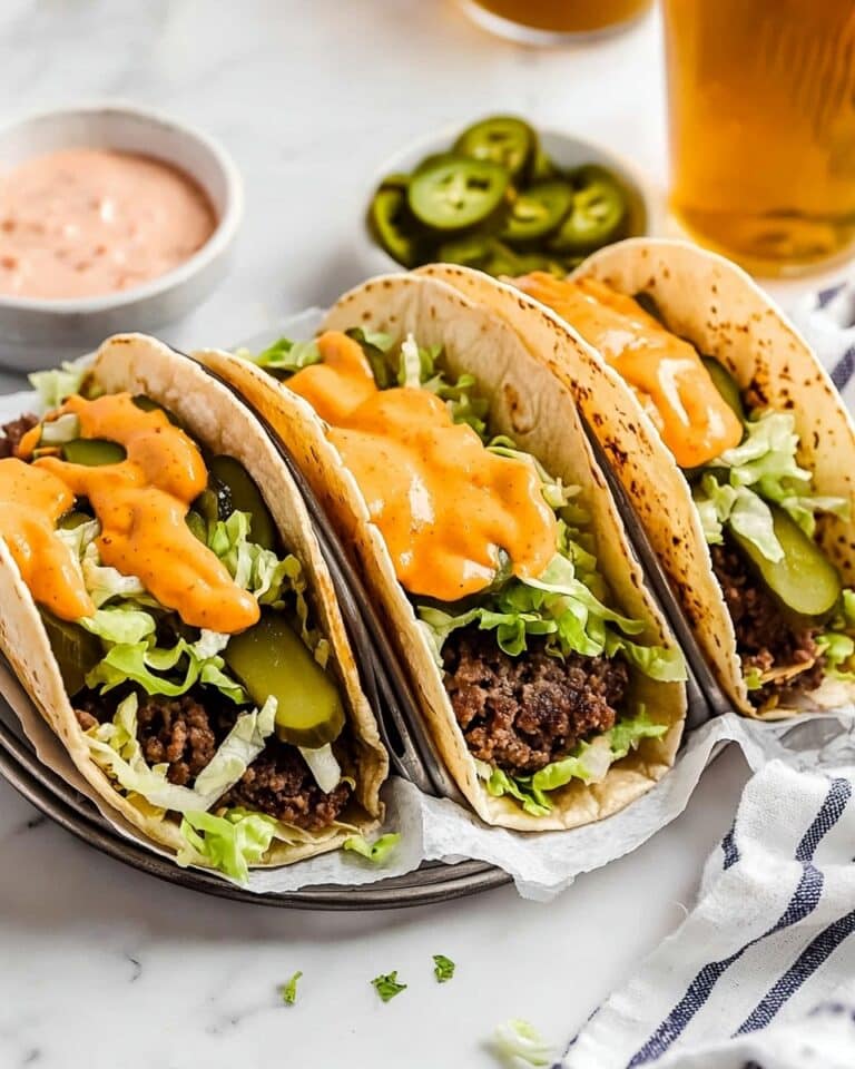 Big Mac Tacos (Smash Burger Tacos) Recipe
