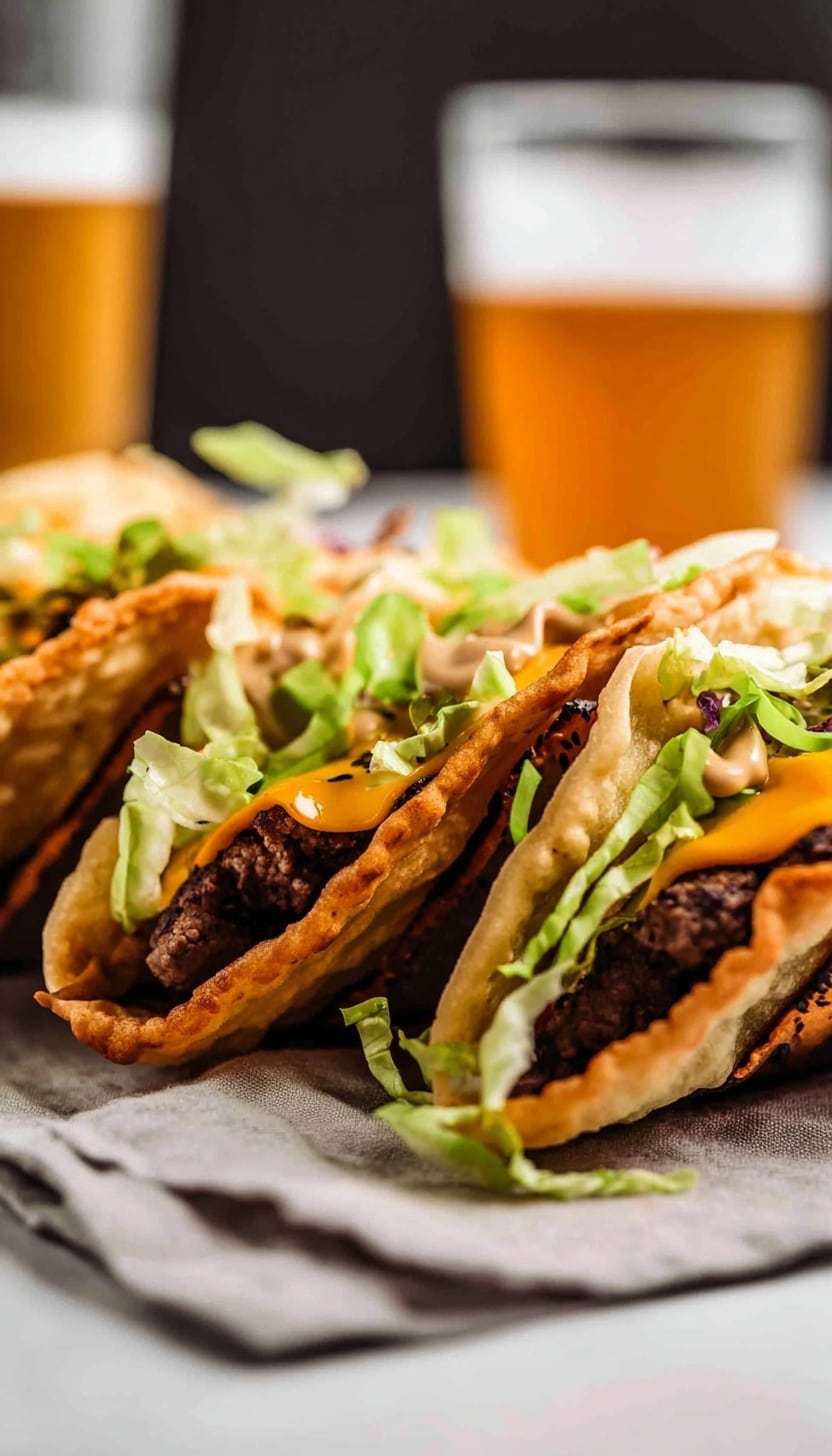 Big Mac Tacos (Smash Burger Tacos) Recipe - Recipe Image