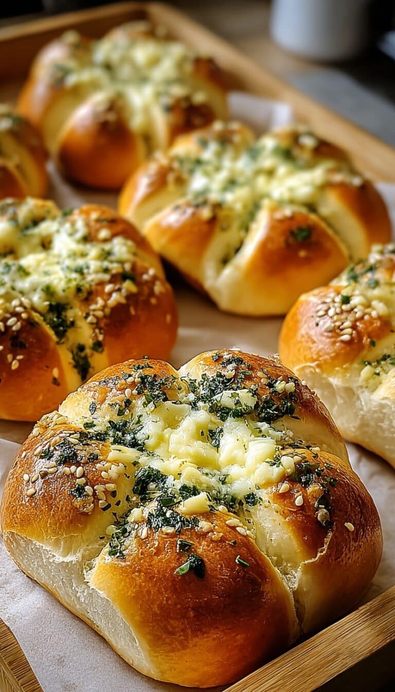 Korean Cream Cheese Garlic Bread Recipe