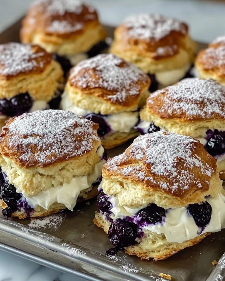 Blueberry Biscuits with Lemon Glaze Recipe