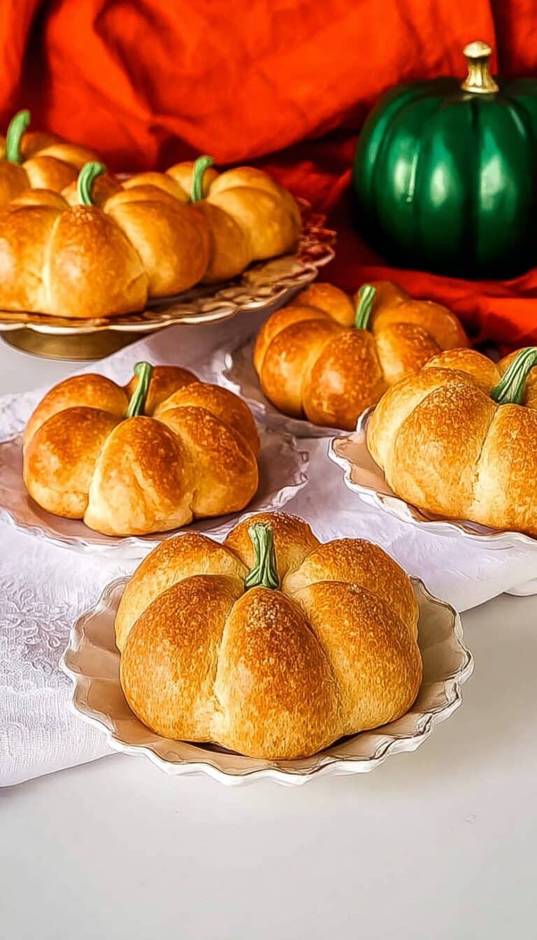 Pumpkin-Shaped Dinner Rolls Recipe