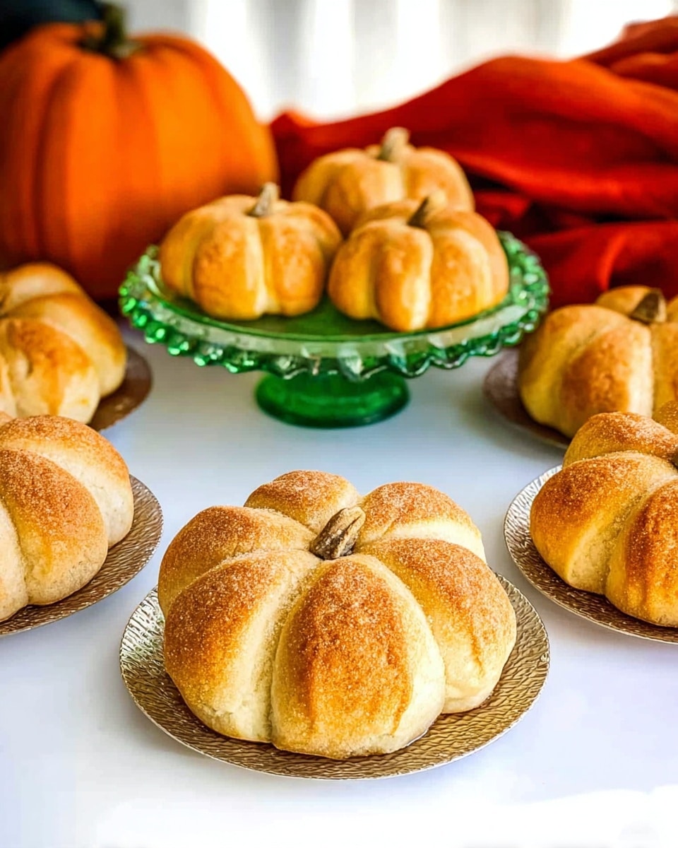 Pumpkin-Shaped Dinner Rolls Recipe - Recipe Image