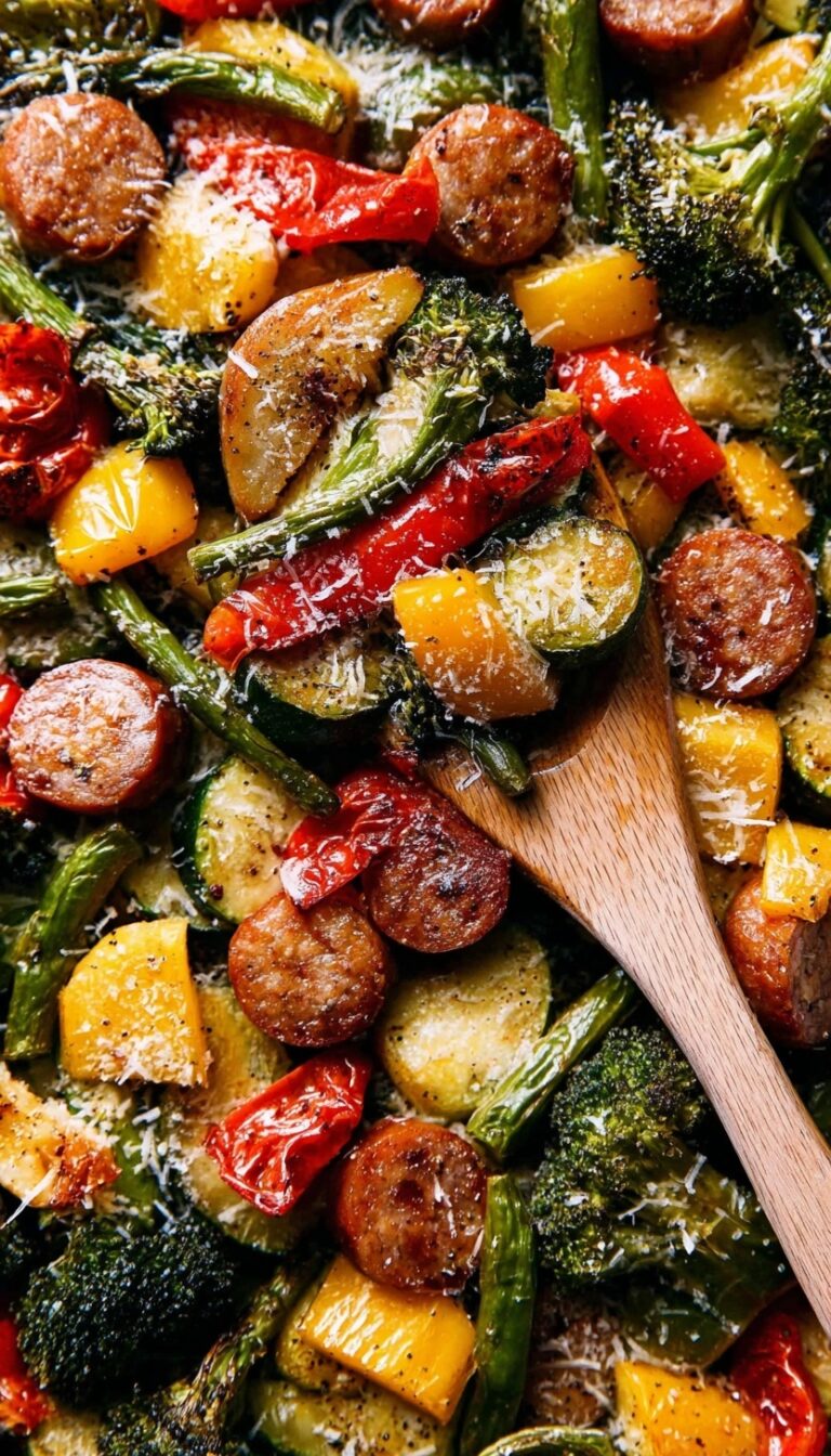 Sheet Pan Sausage and Veggies Recipe