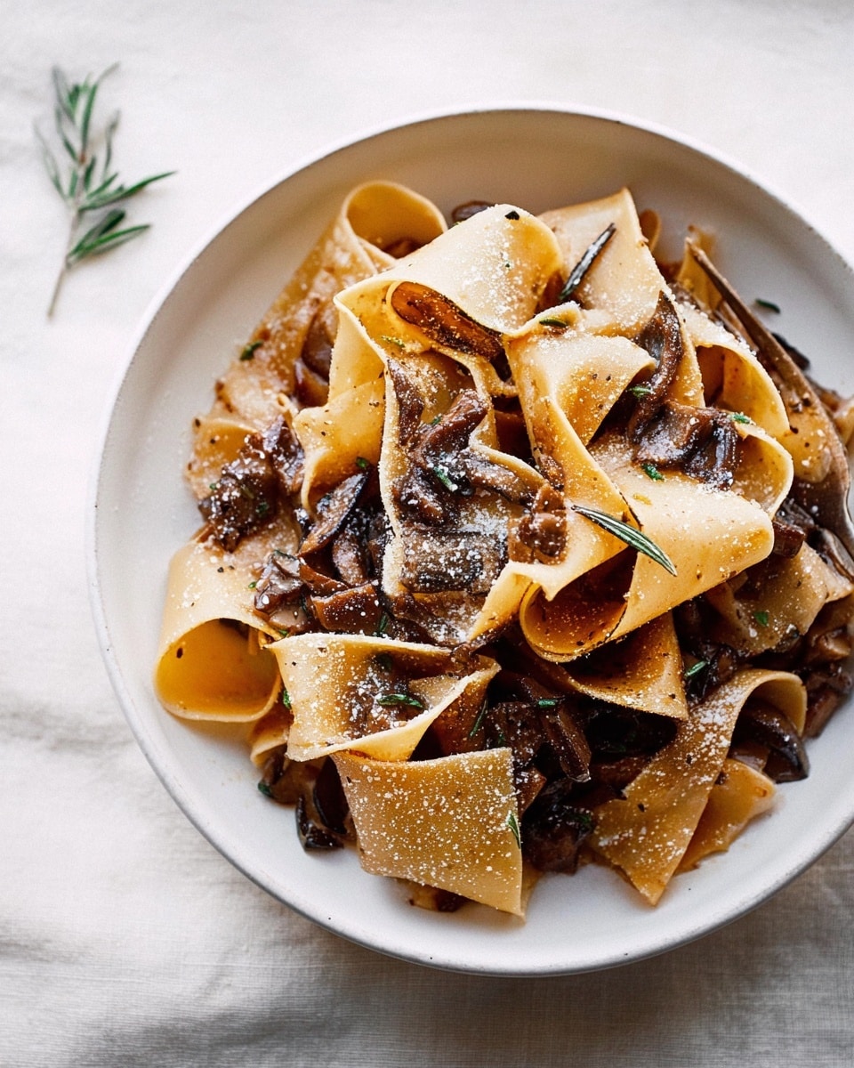 Portobello Mushroom Pappardelle Recipe - Recipe Image