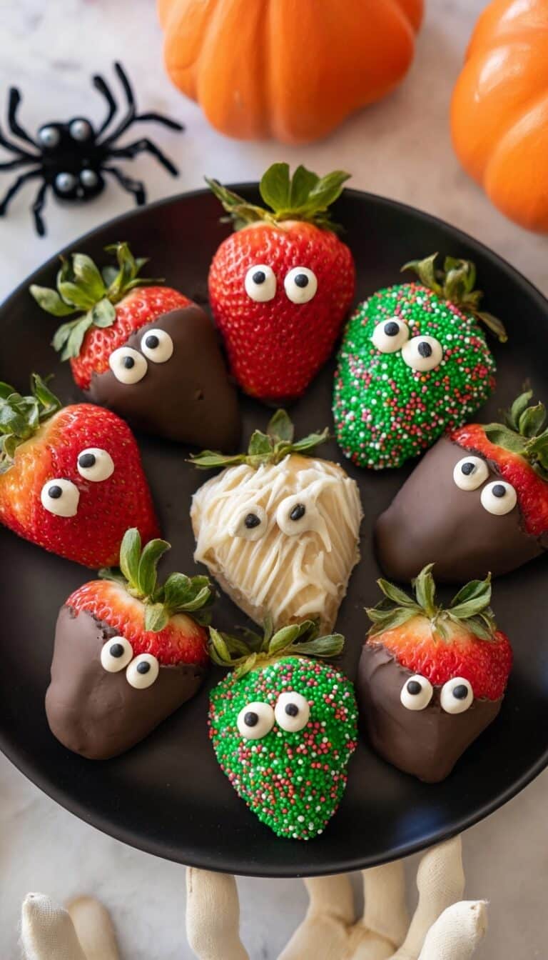 Easy Halloween Chocolate Covered Strawberries Collection Recipe
