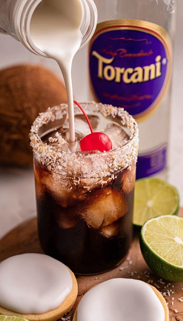 Delicious Classic Dirty Soda with Coconut, Lime, and Cream Recipe