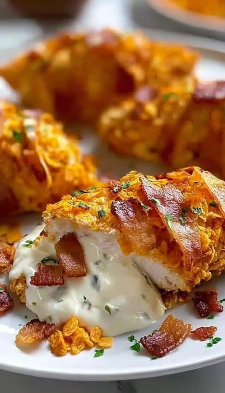 Cream Cheese and Bacon Stuffed Doritos Chicken Recipe