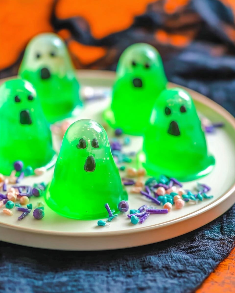 Spooky Ghost Jello Shots with Vodka Recipe - Recipe Image