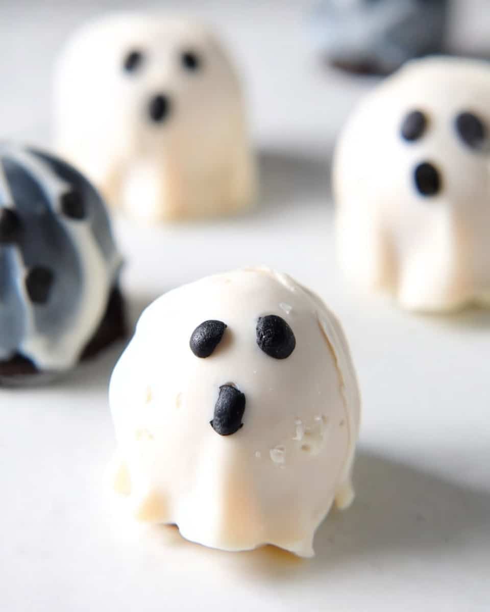 Halloween Oreo Truffle Ghosts Recipe - Recipe Image