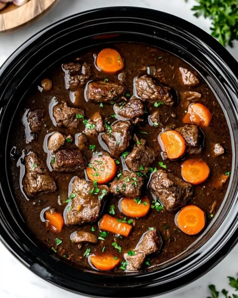 Slow Cooker Beef Bourguignon Recipe