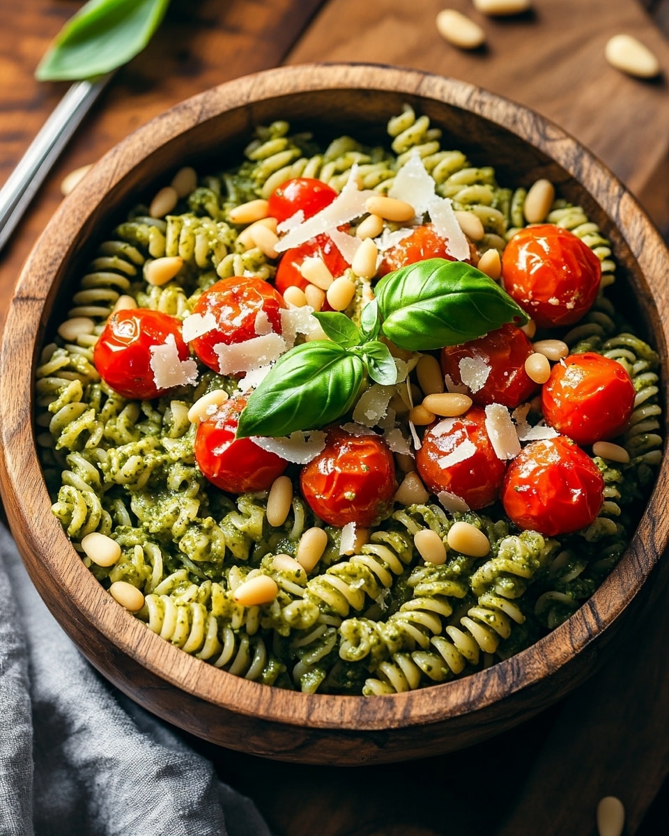 5 Ingredient Pesto Pasta Salad Recipe - Recipe Image