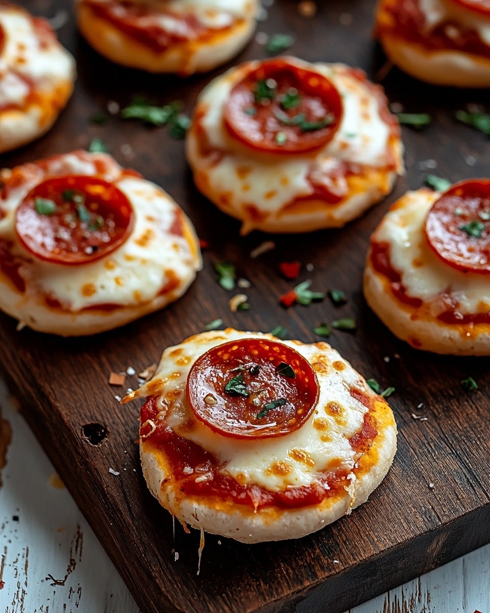 Cheesy Pepperoni Pizza Bagels for School Lunch Recipe - Recipe Image