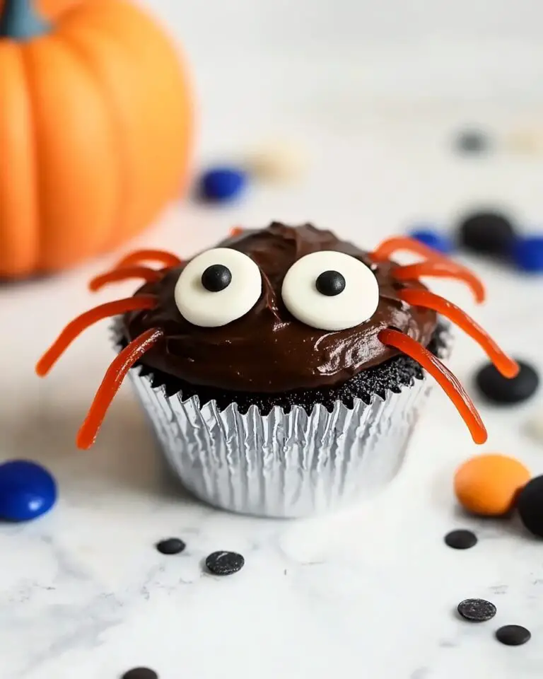 Easy Halloween Cupcakes with Spider, Worm, and Graveyard Decorations Recipe