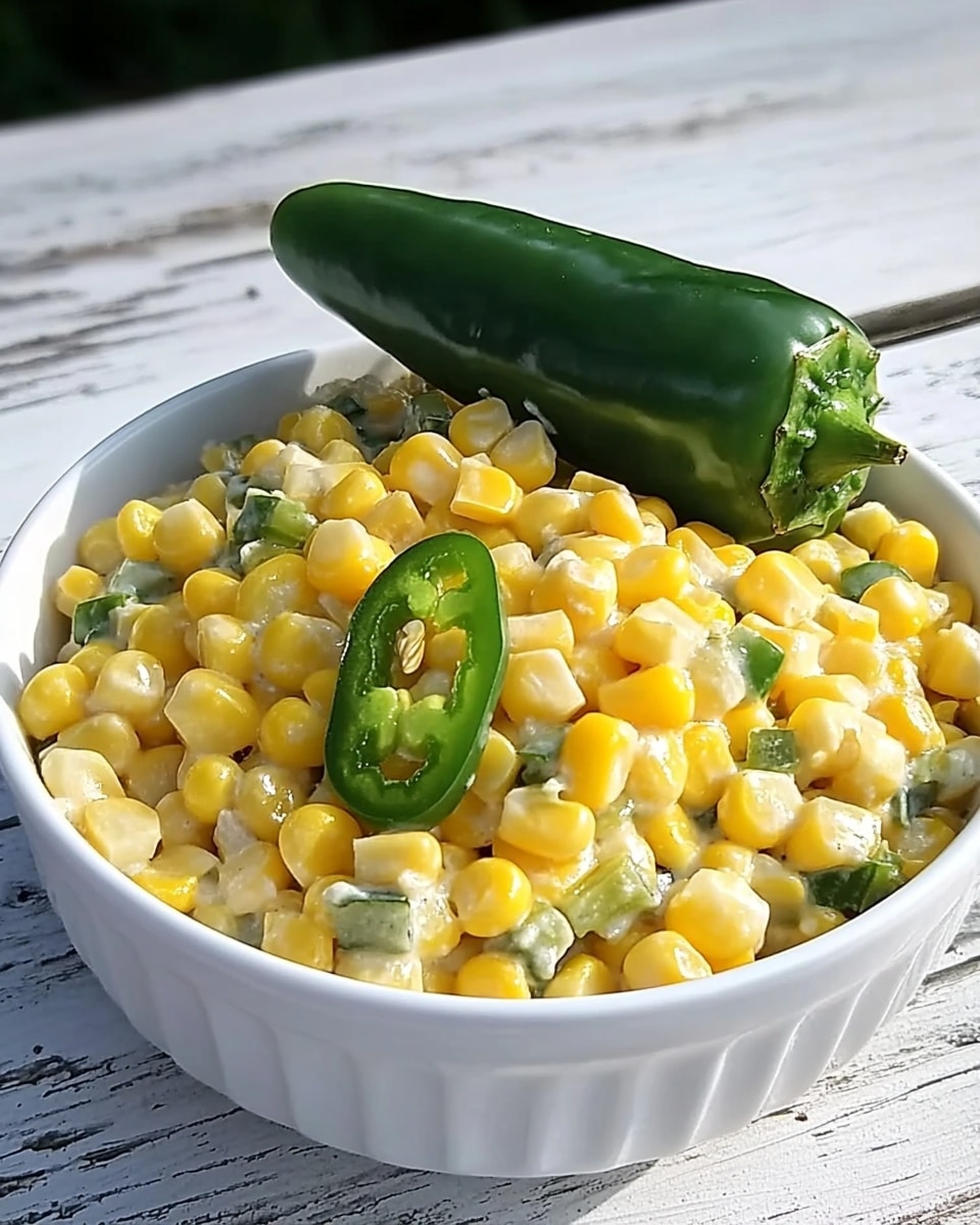 Creamy Mexican Corn with Jalapenos Recipe - Recipe Image