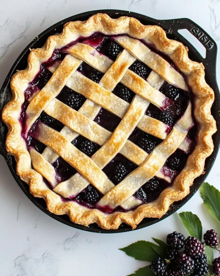Delicious Elderberry Pie with Lemon and Sweet Filling Recipe