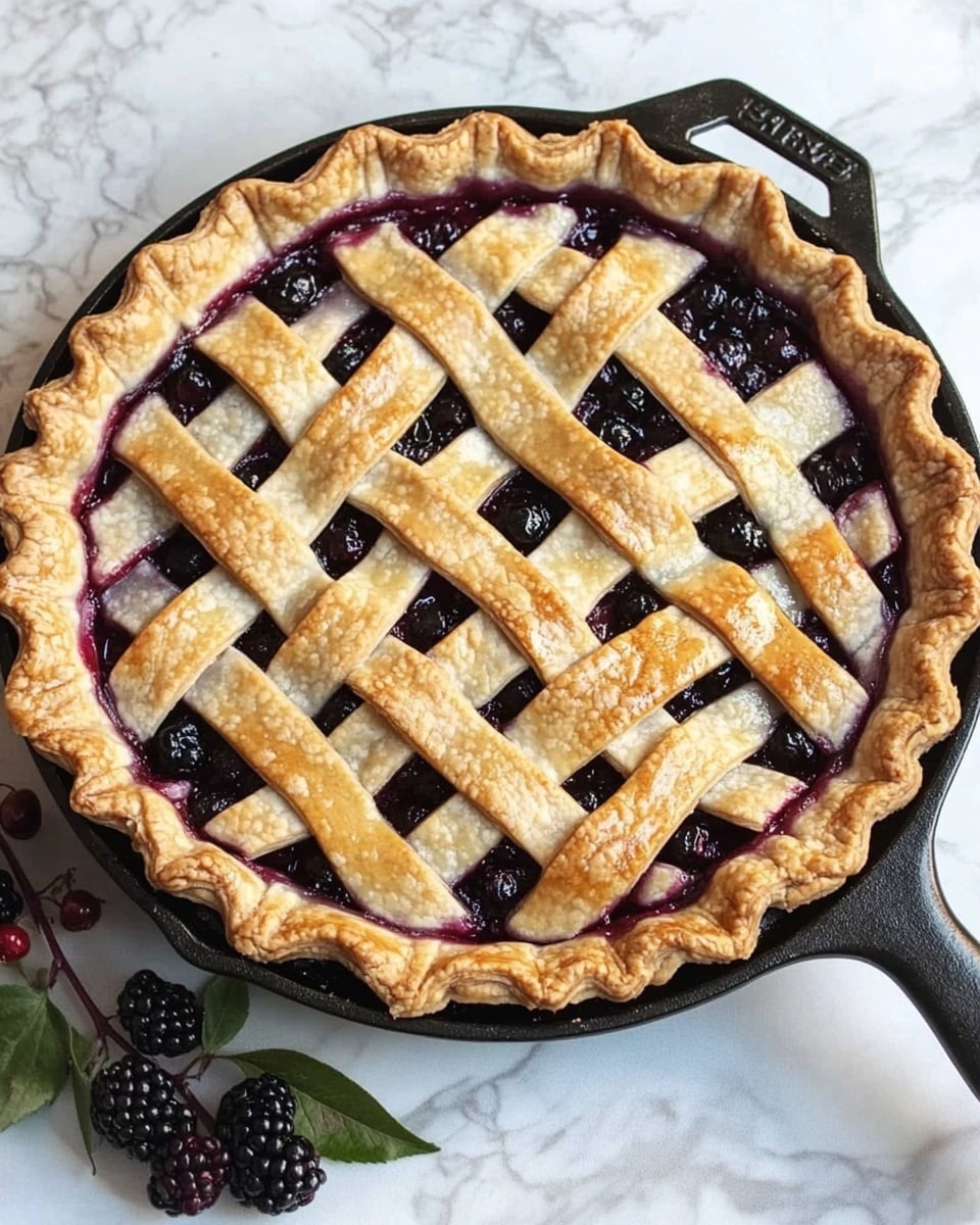 Delicious Elderberry Pie with Lemon and Sweet Filling Recipe - Recipe Image